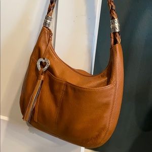 Brighton Barbados Ziptop Hobo Handbag